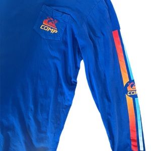 Blue vintage looking quicksilver comp shirt